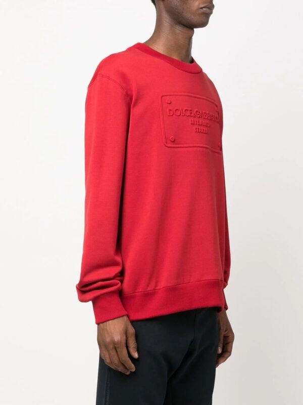 Dolce & Gabbana  logo-embossed crew-neck sweatshirt - Image 3