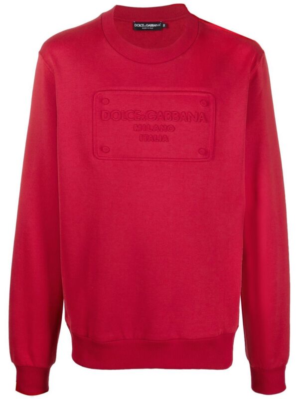 Dolce & Gabbana  logo-embossed crew-neck sweatshirt
