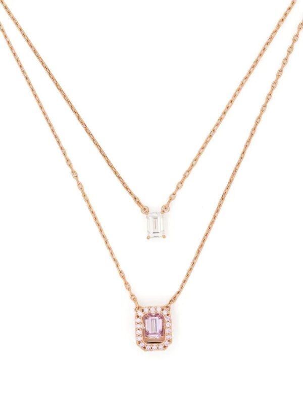 Swarovski  Millenia layered octagonal-cut necklace