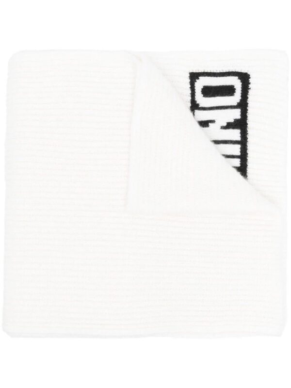 Moschino  intarsia-logo knit scarf