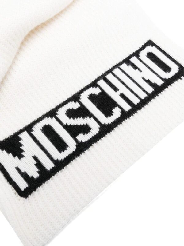 Moschino  intarsia-logo knit scarf - Image 2