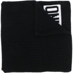 Moschino  intarsia-logo knit scarf