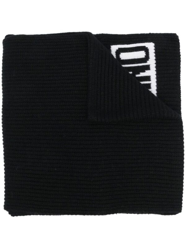 Moschino  intarsia-logo knit scarf
