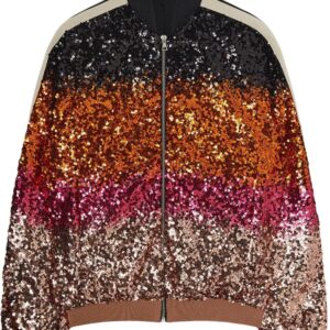 Palm Angels show sequins bomber jacket