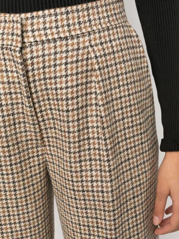 Palm Angels  checked wide-leg trousers - Image 4
