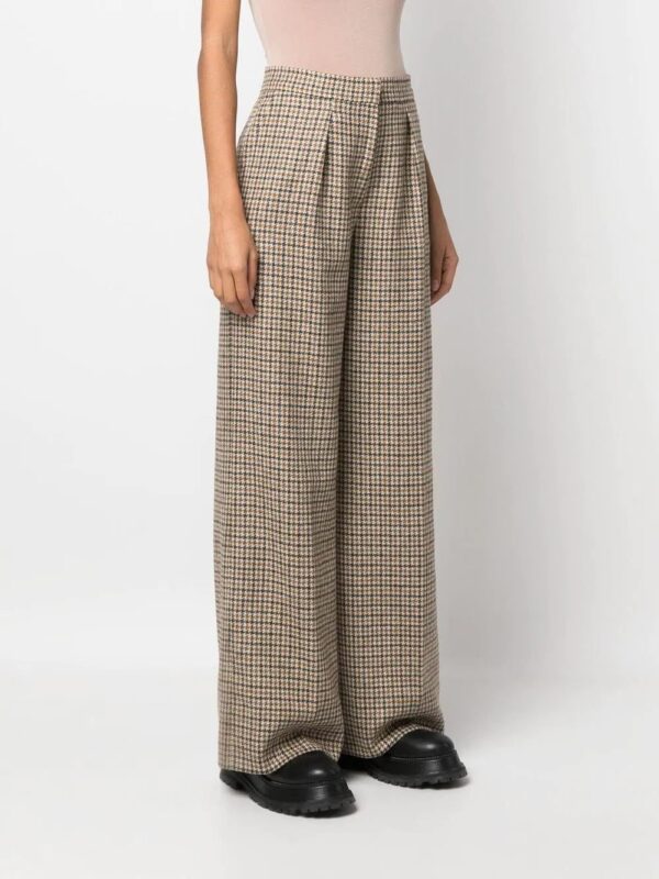 Palm Angels  checked wide-leg trousers - Image 2