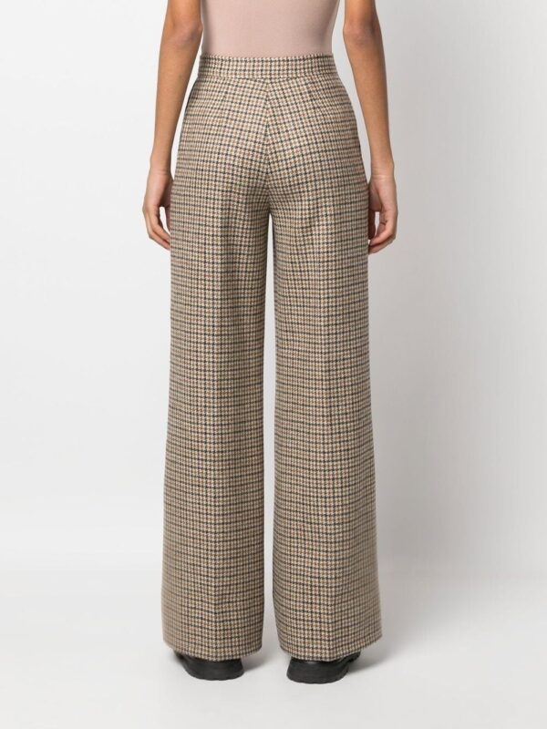 Palm Angels  checked wide-leg trousers - Image 3