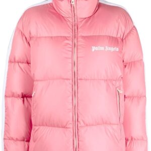 Palm Angels side-stripe puffer jacket