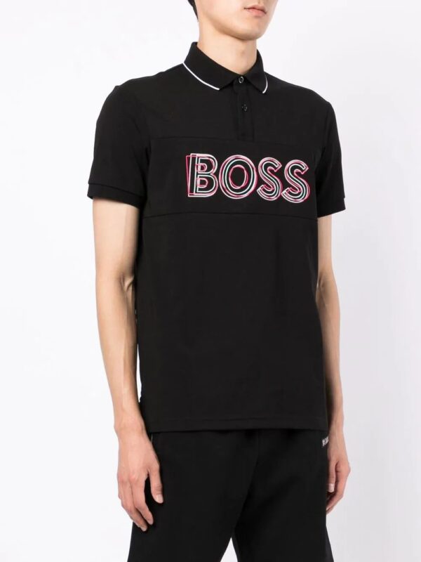 BOSS  logo-embroidered polo shirt - Image 3