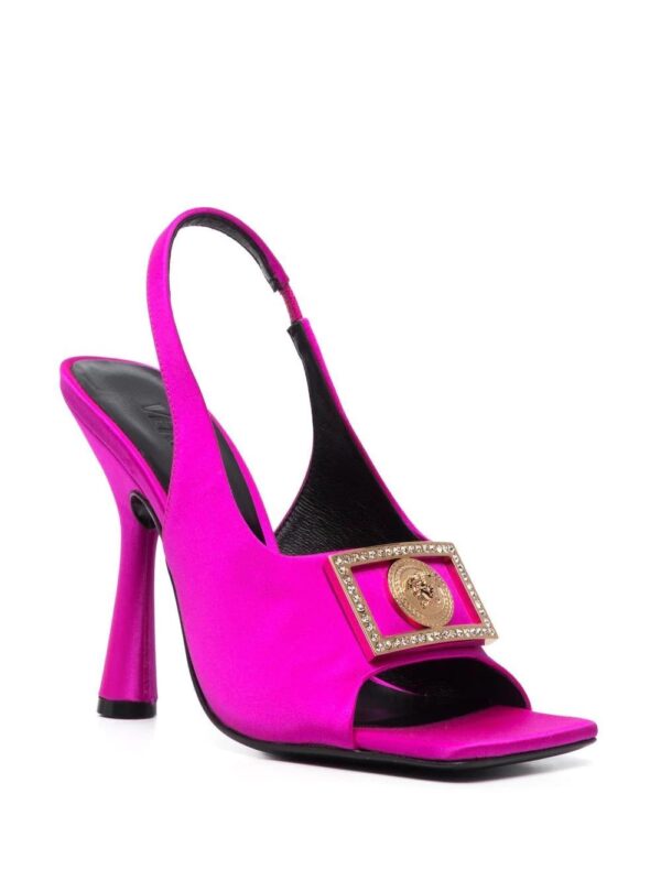 Versace medusa-plaque slingback sandals - Image 2
