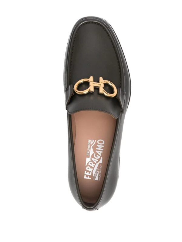 Ferragamo  gancini-buckle leather loafers - Image 4