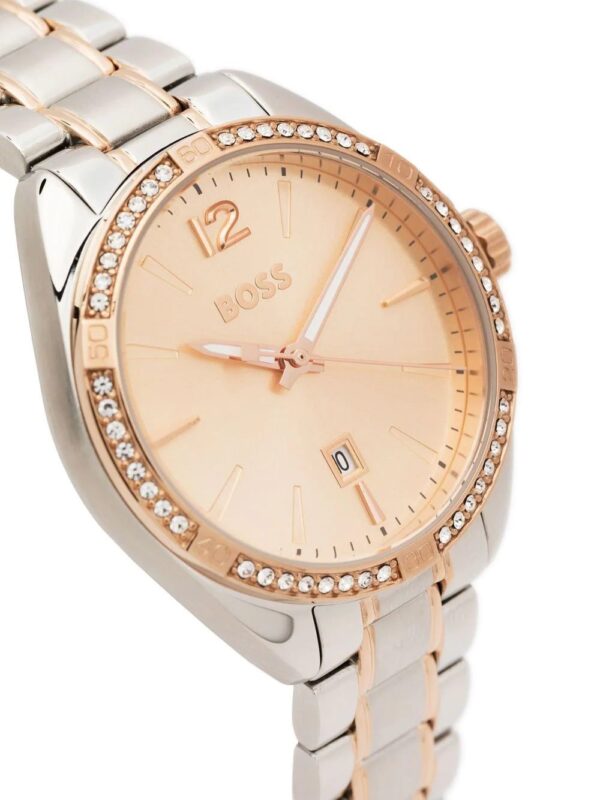 BOSS  Felina linked crystal-embellished watch - Image 3