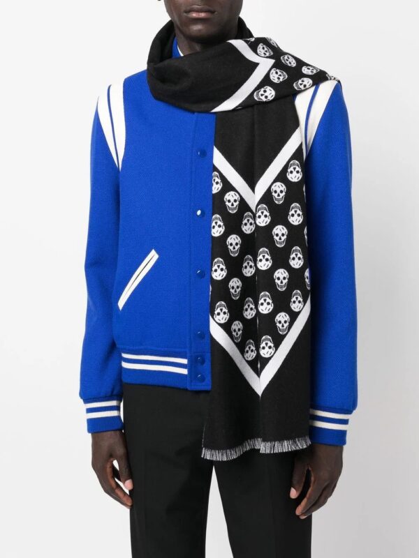 Alexander McQueen  skull-print wool scarf - Image 2