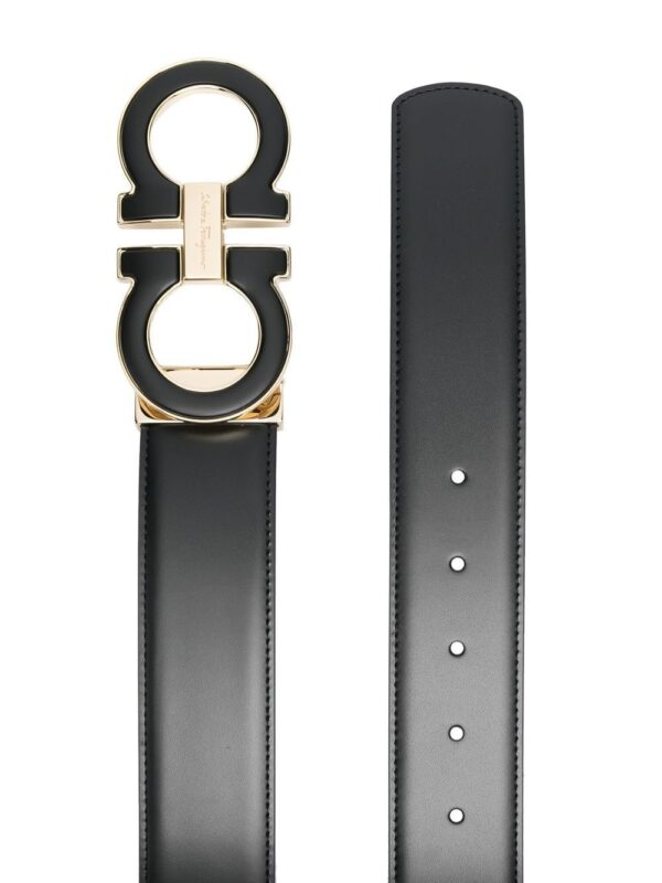 Ferragamo Gancini-logo leather belt - Image 2