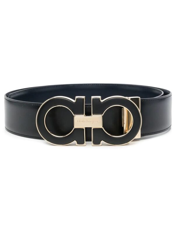 Ferragamo Gancini-logo leather belt