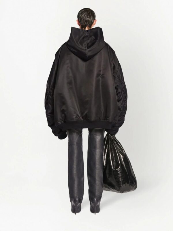 Balenciaga  oversized-cut bomber hoodie - Image 4