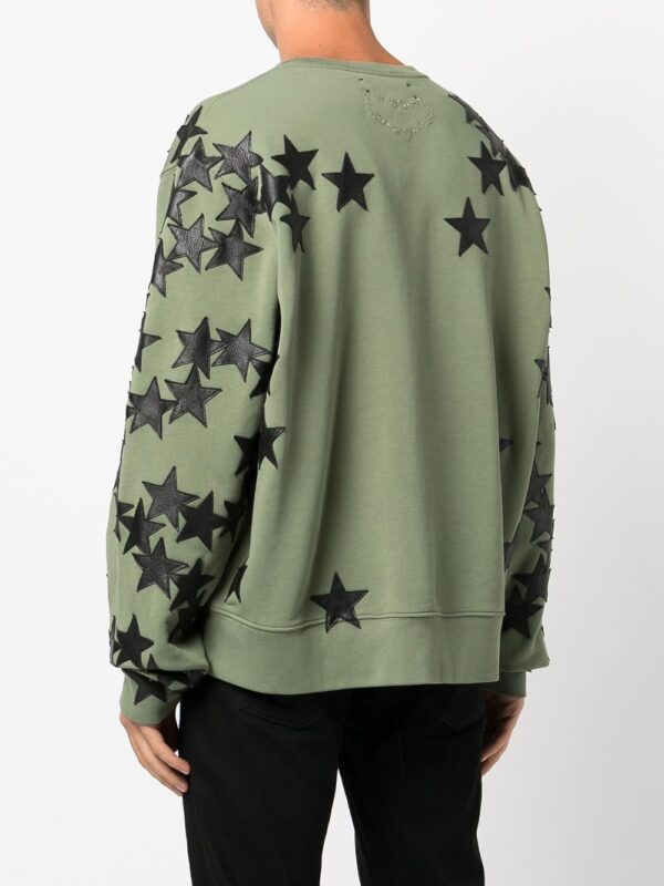 AMIRI  star-patch long-sleeve sweatshirt - Image 4