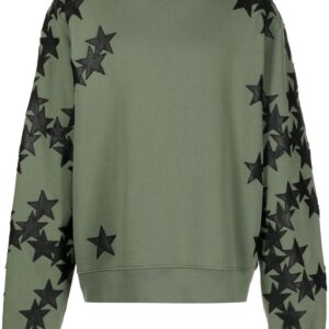 AMIRI  star-patch long-sleeve sweatshirt