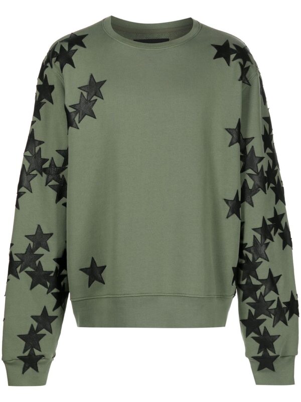 AMIRI  star-patch long-sleeve sweatshirt