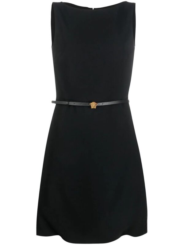 Versace  Medusa-belt mini dress