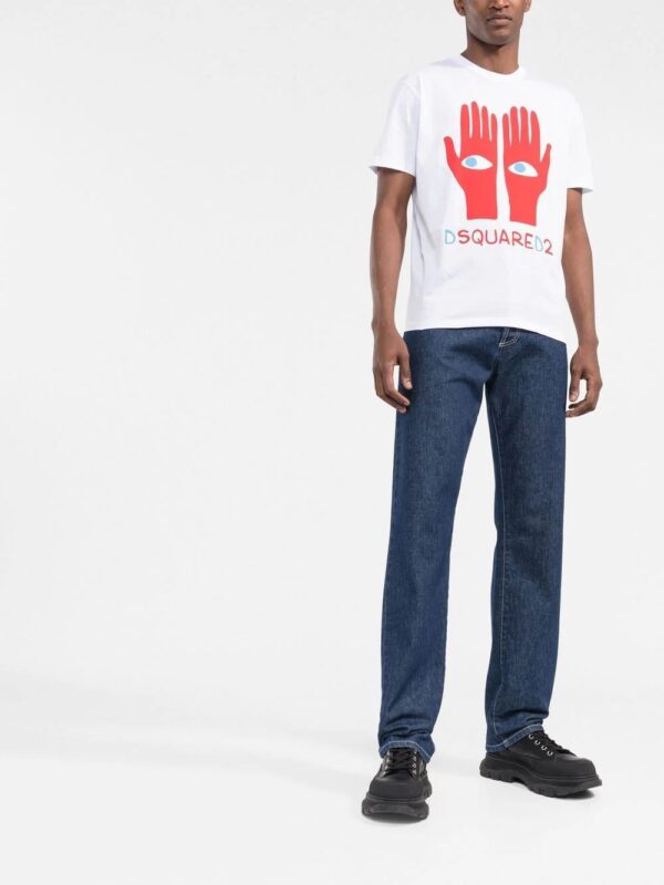 Dsquared2  hand logo-print T-shirt - Image 2