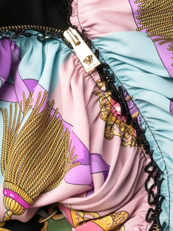 Versace I Ventagli midi shirt dress - Image 6