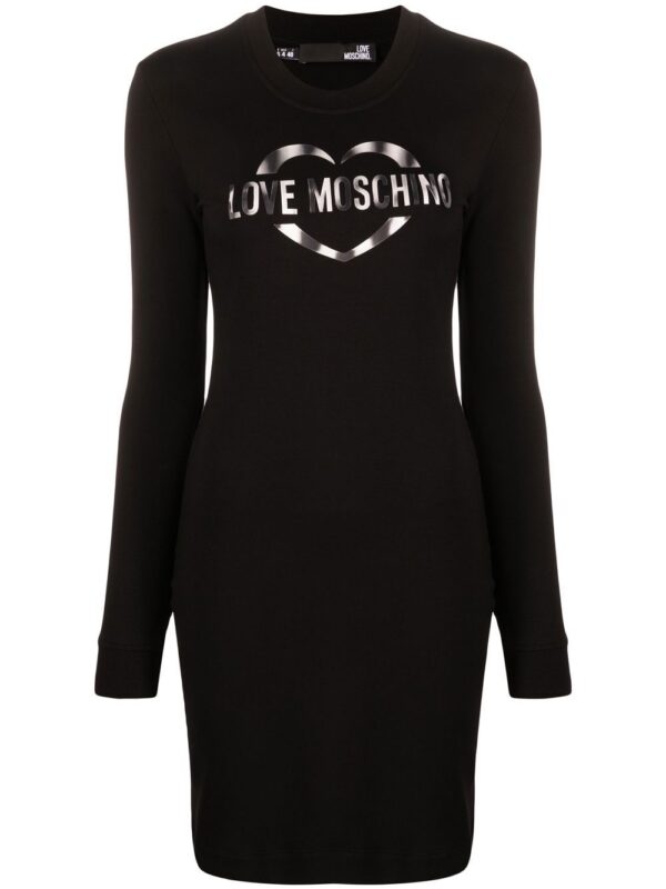 Love Moschino logo-print sweatshirt dress