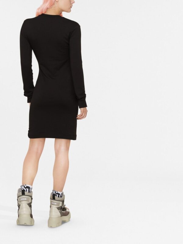 Love Moschino logo-print sweatshirt dress - Image 3