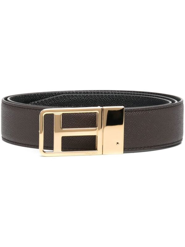 Tom Ford T-logo buckle reversible belt
