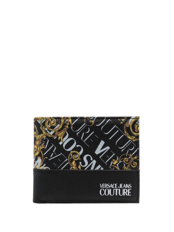 Versace Jeans Couture  logo-print leather wallet