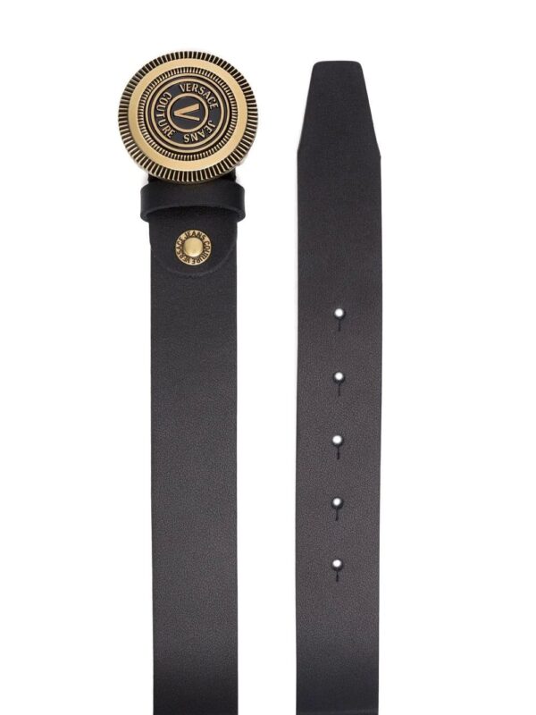 Versace V-emblem leather belt - Image 2