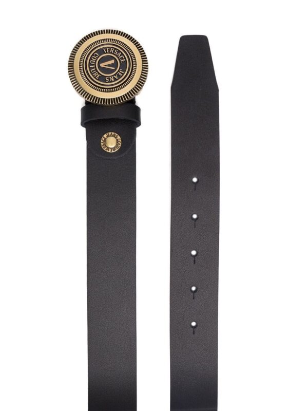 Versace V-emblem leather belt - Image 2