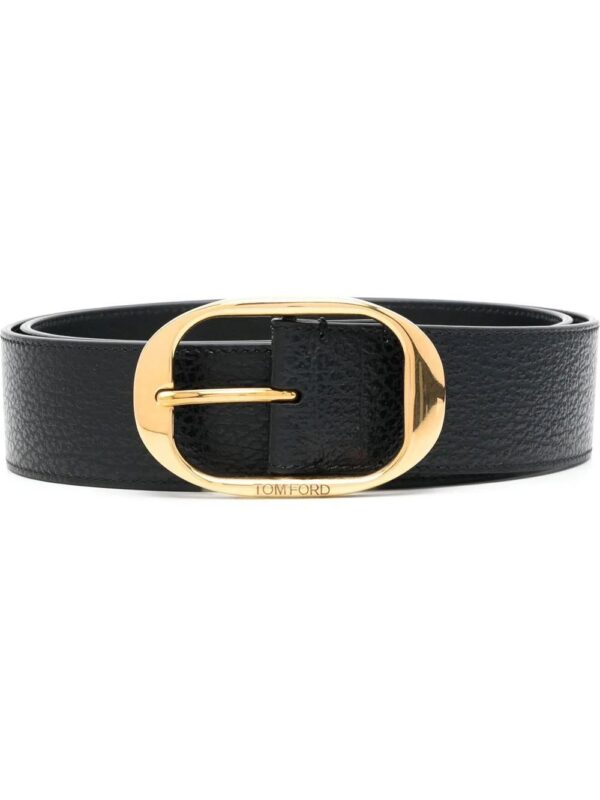 TOM FORD  engraved-logo detail belt