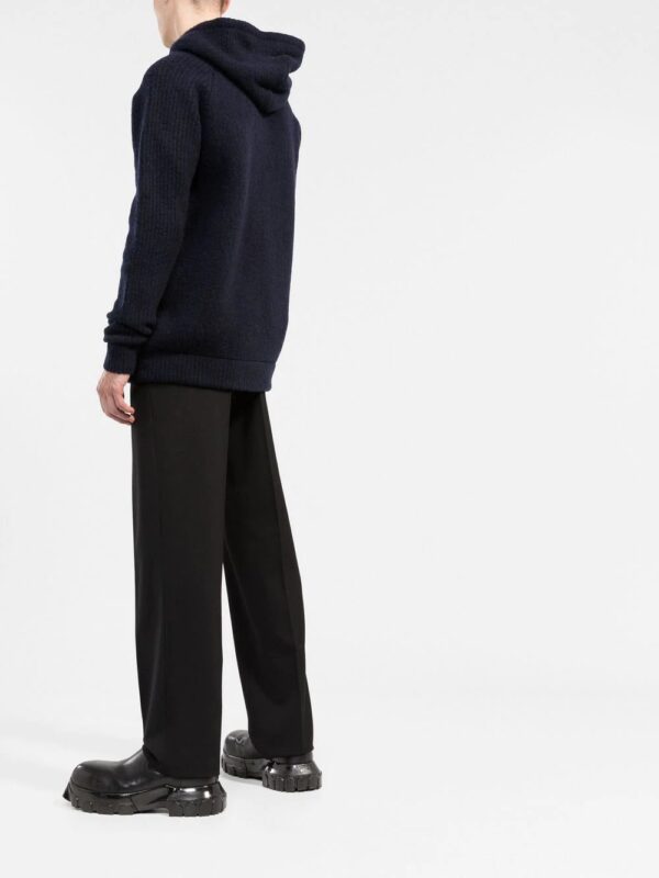 Balmain  logo-patches zipped hoodie - Image 4