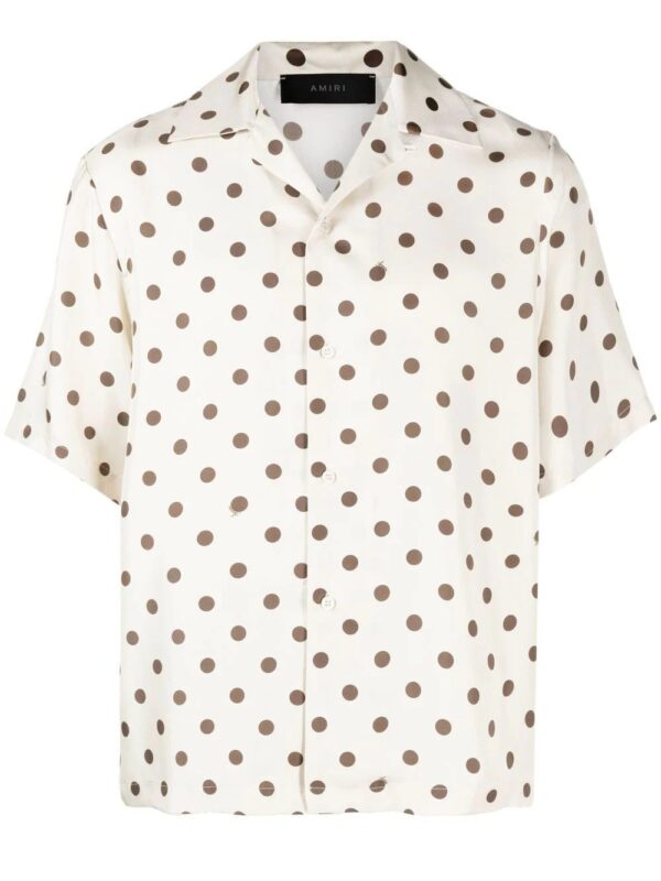Amiri polka-dot silk shirt