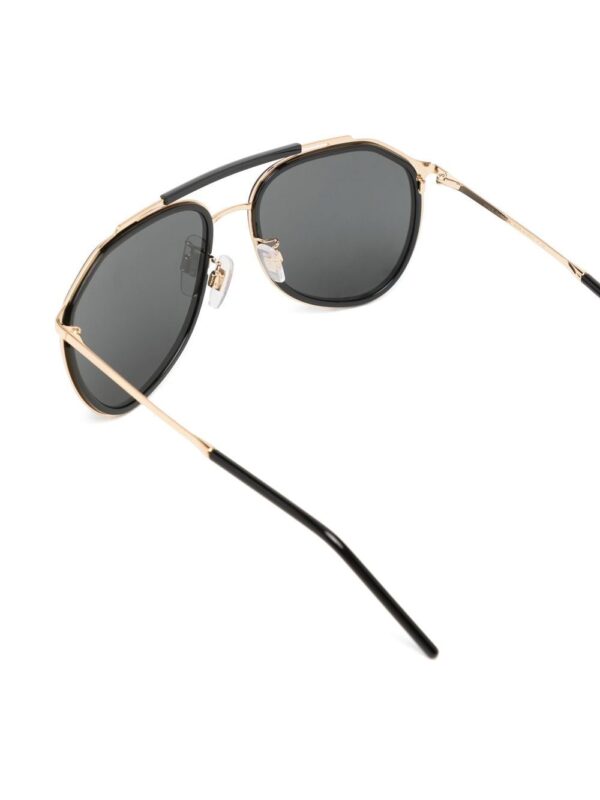 Dolce & Gabbana Eyewear logo-engraved pilot-frame sunglasses - Image 3