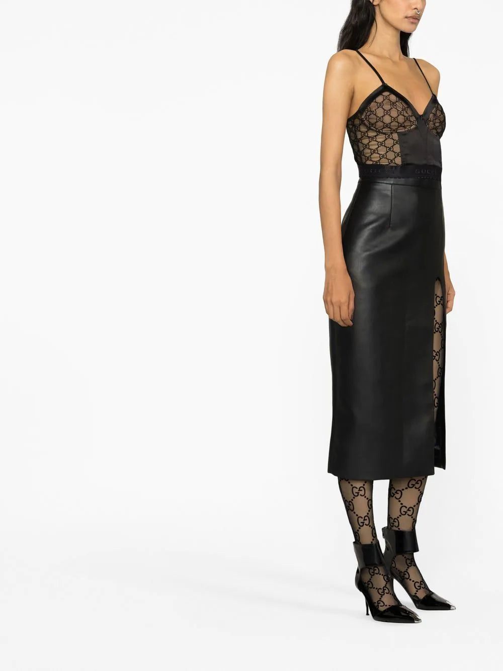 Gucci GG tulle corset top - Image 4