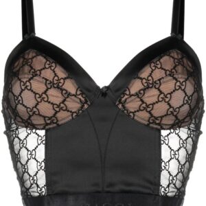 Gucci GG tulle corset top