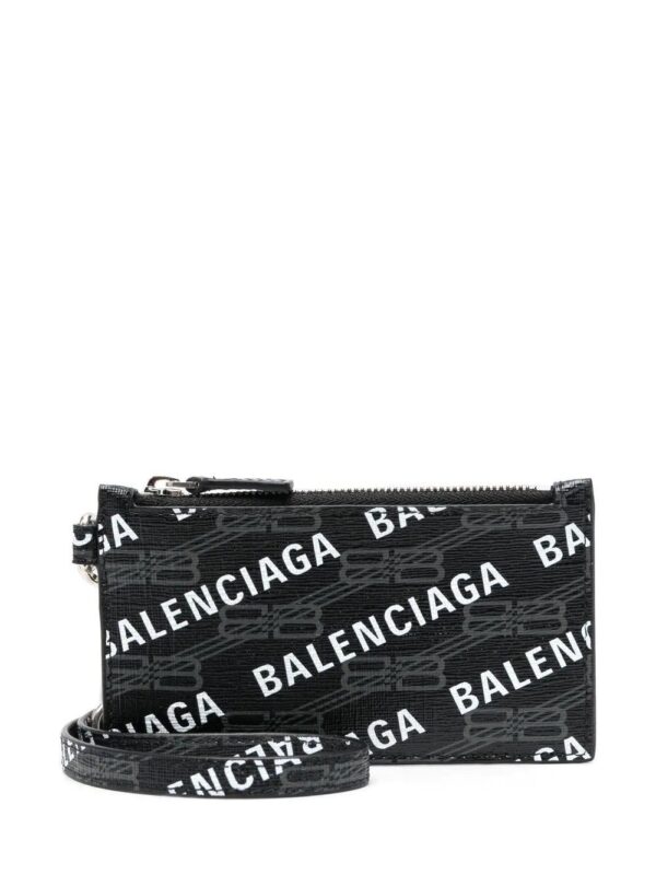 Balenciaga  logo-print coin pouch