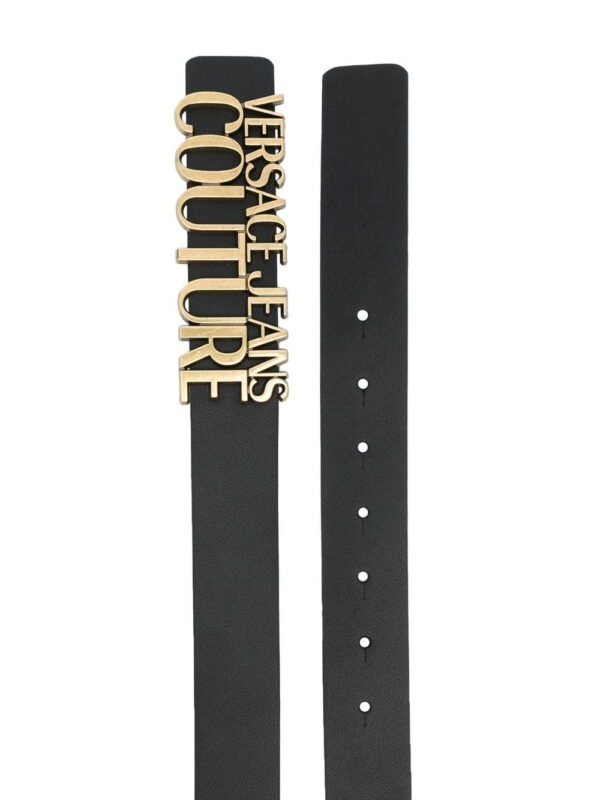 Versace logo-plaque detail belt - Image 2