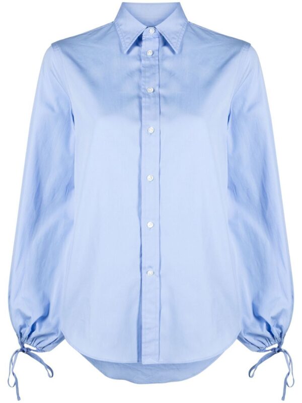 Polo Ralph Lauren  drawstring bishop-sleeve cotton shirt