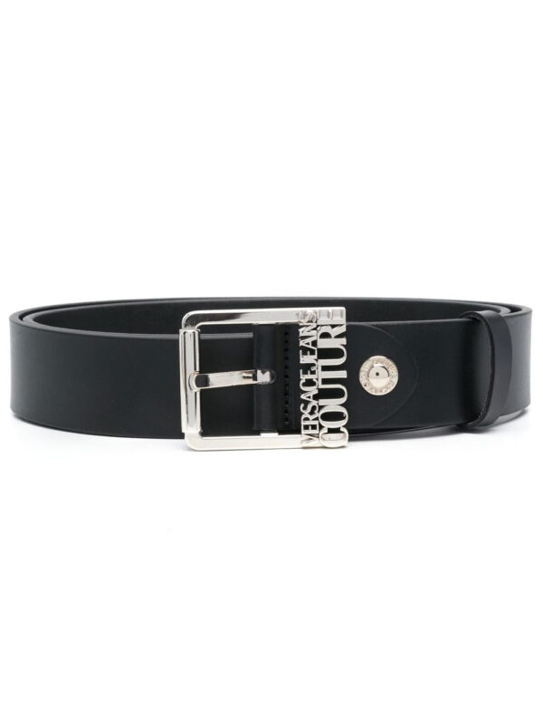 Versace logo-buckle fastening belt