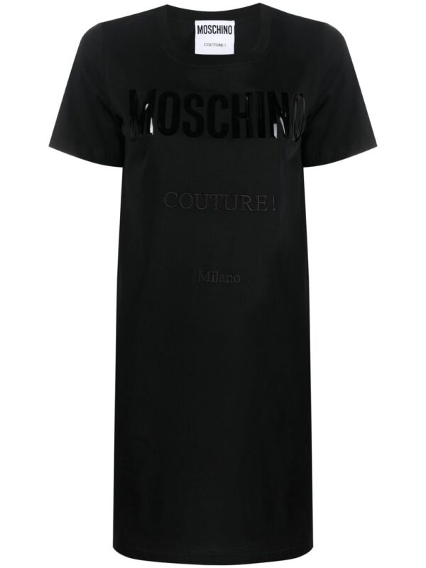 Moschino logo-print T-shirt dress