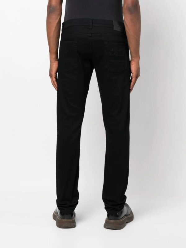 Alexander McQueen  straight-leg logo jeans - Image 4