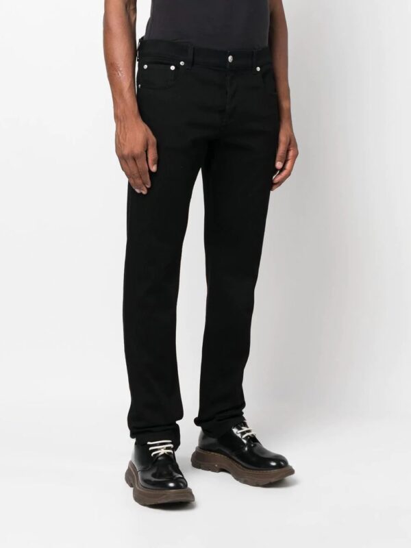 Alexander McQueen  straight-leg logo jeans - Image 3