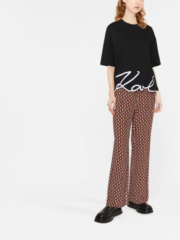 Karl Lagerfeld  Signature-hem T-shirt - Image 2