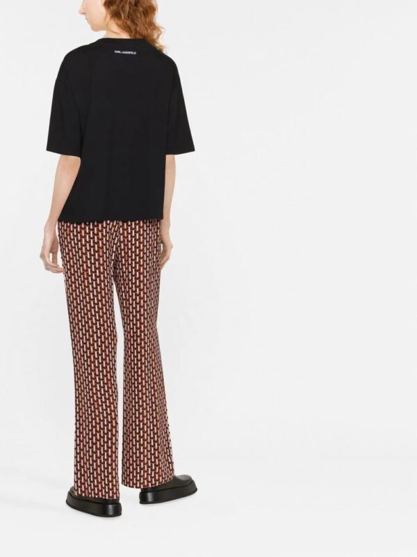 Karl Lagerfeld  Signature-hem T-shirt - Image 3