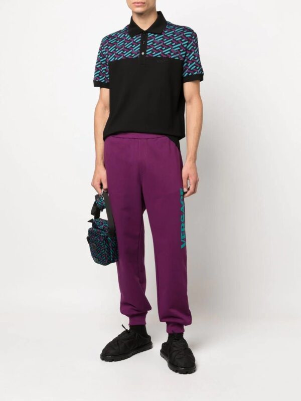 Versace  logo patch track pants - Image 2