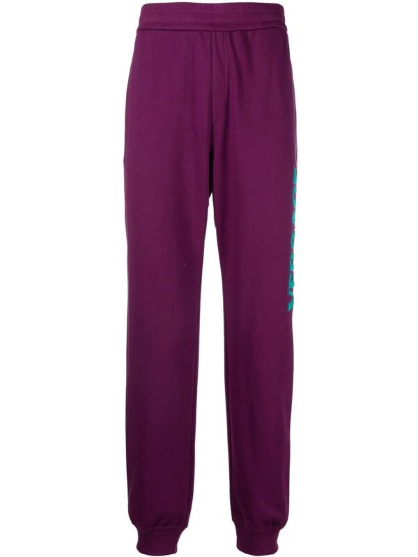 Versace  logo patch track pants