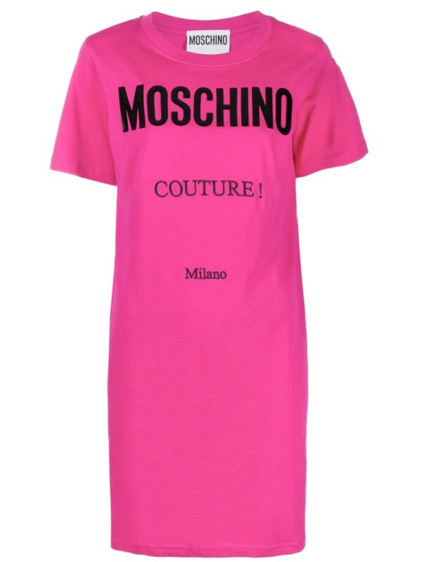 Moschino logo-print T-shirt dress